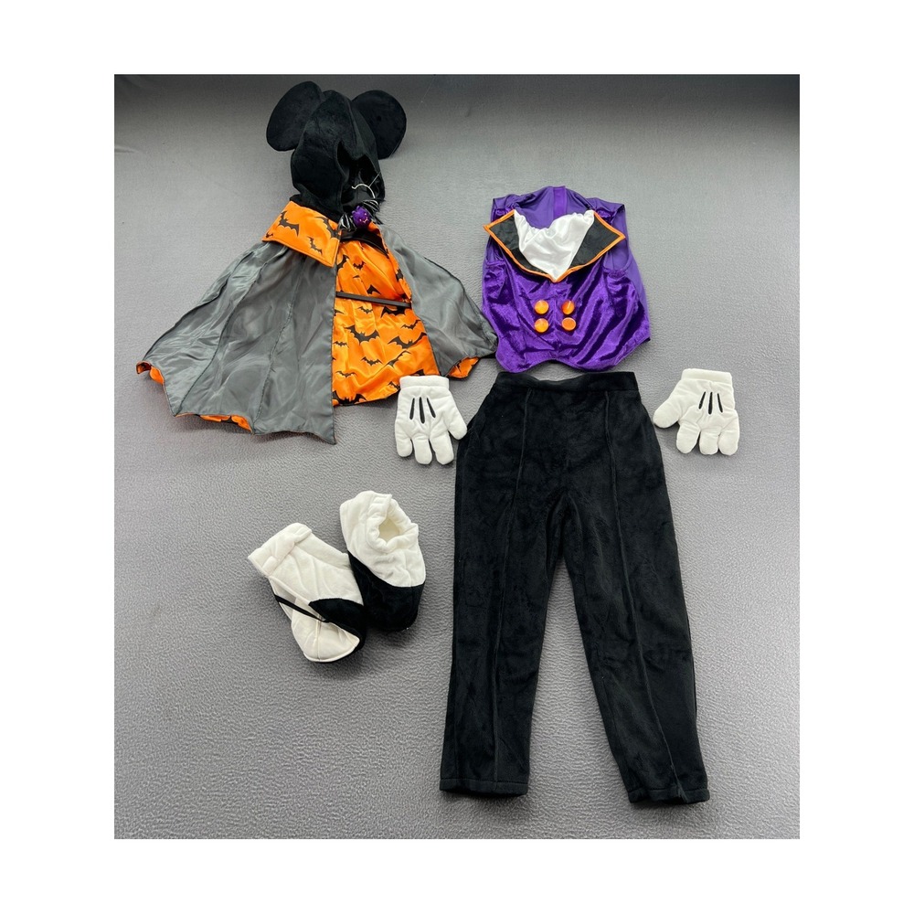 Pottery Barn Kids Costume Sz 4-6Y Disney Mickey Mouse Vampire Halloween 5-Piece